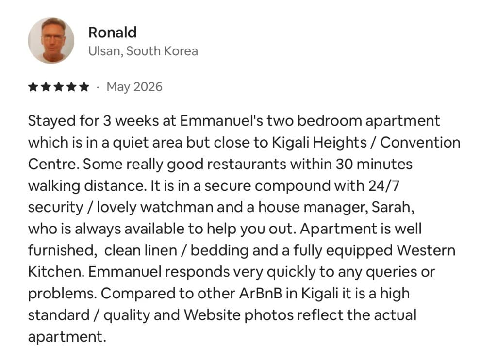 Airbnb guest review 3